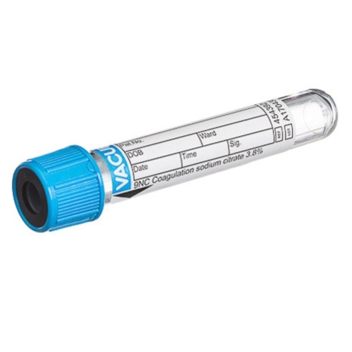 Tubo Vacuette 9NC citrato sódico