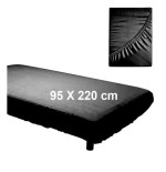 Sábana ajustable negra PP+PE