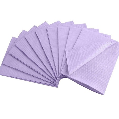 Servilleta/Babero dental lila