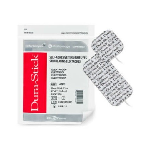 Electrodos adhesivos para tens Dura-Stick 5x5 con cable