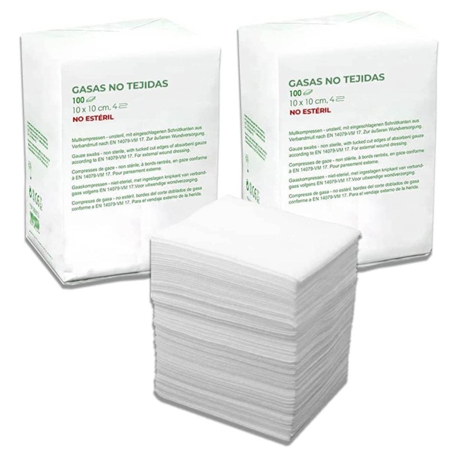 Gasas no estériles TNT: 10 x 10cm