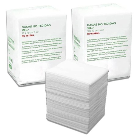 Gasas no estériles TNT: 10 x 10cm
