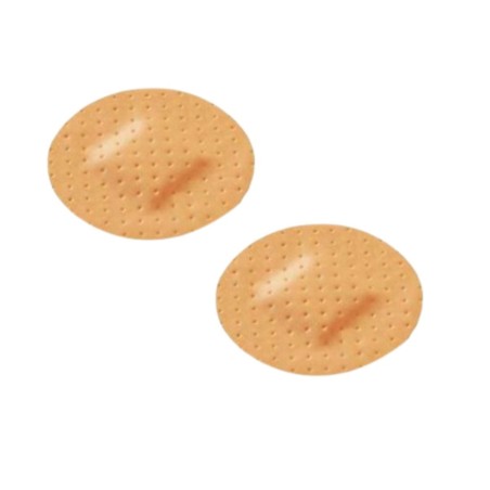 Tirita redonda de 25 x 25 mm.