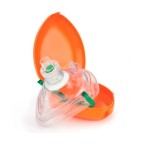 Resucitador boca a boca desechable en estuche PVC
