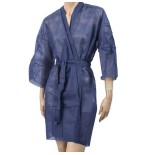 Kimono con mangas y bolsillo azul