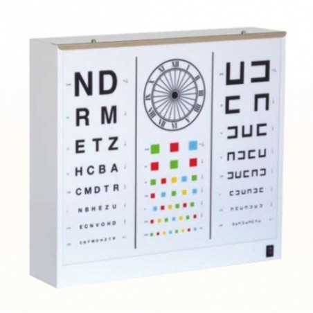 Optotipo adulto Wecker blanco