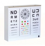 Optotipo adulto Wecker blanco