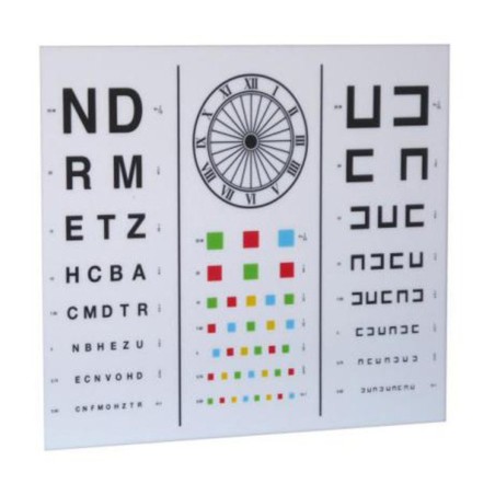 Lámina Optotipo Adulto Wecker