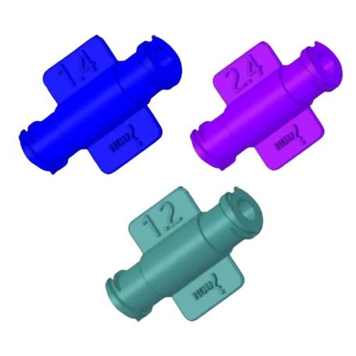 Conector FLL hembra luer lock para transferencia de grasa.