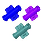 Conector FLL hembra luer lock para transferencia de grasa.