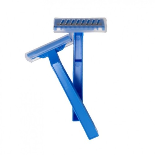 Rasuradora no estéril azul y verde, 1 hoja con peine 100 u.