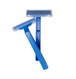 Rasuradora no estéril azul y verde, 1 hoja con peine 100 u.