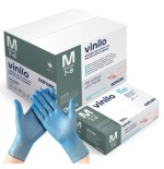 Guantes Vinilo S/P Azul SANTEX 4,5g 100 uds. Entrega 24/48h.