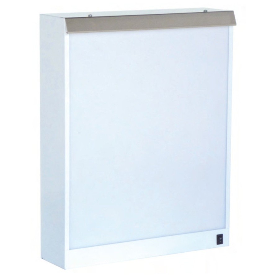 Negatoscopio blanco 1 cuerpo 48 x 11 x 38 cm