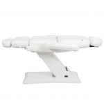 Camilla alta gama eléctrica 3 motores MAXI Blanco.