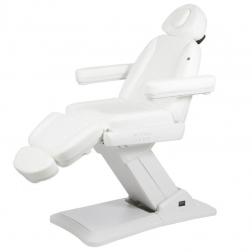 Camilla alta gama eléctrica 3 motores MAXI Blanco.
