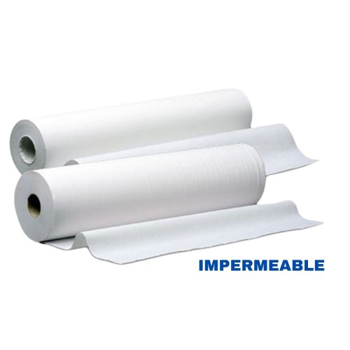 Papel de camillas 2 capas impermeable de 58cm x 80 M. En stock