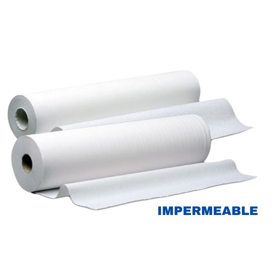 Papel de camillas 2 capas impermeable de 58cm x 80 M. En stock
