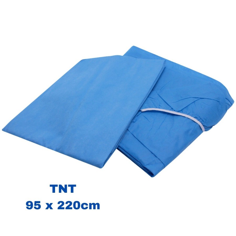 Sábana ajustable Azul TNT  95 x 220cm. (100 uds.) Entrega 24/48 horas.