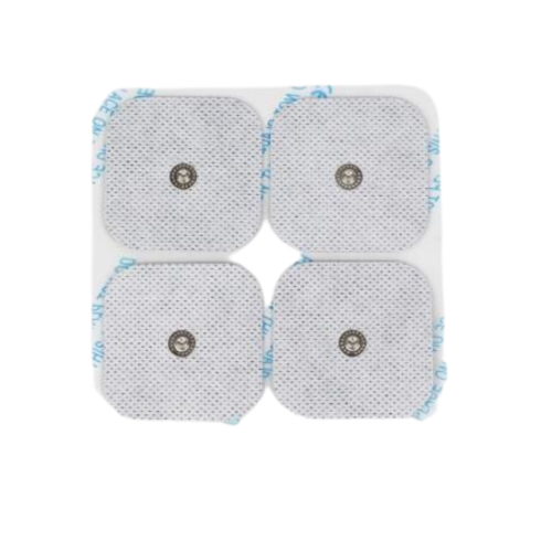 Electrodo adhesivo conexión Snap 5x5 cm. (4 uds)