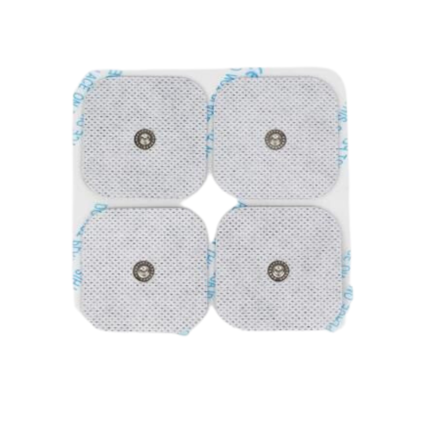 Electrodo adhesivo conexión Snap 5x5 cm. (4 uds)