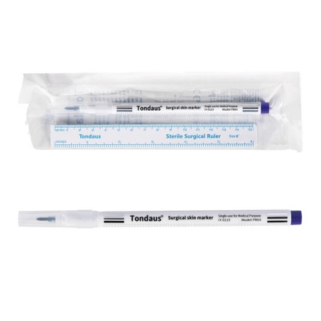 Marcador para piel permanente, color lila. Estéril. Punta de 1.0 mm