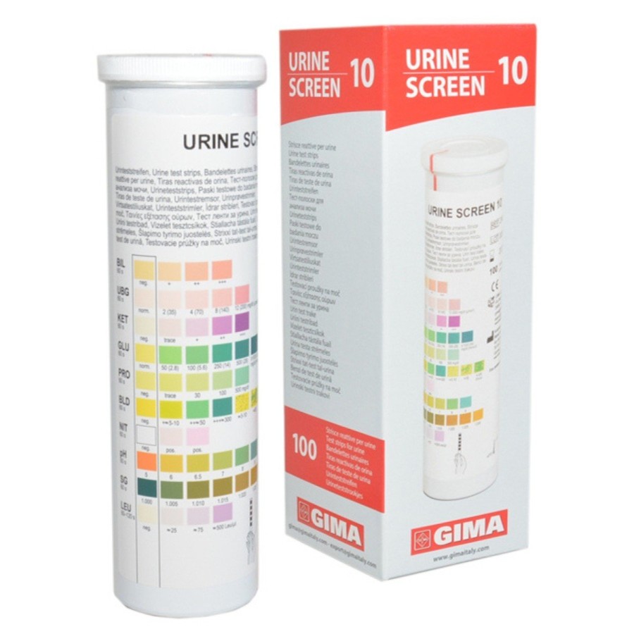 Tiras de orina en botella - 10 parámetros - profesional