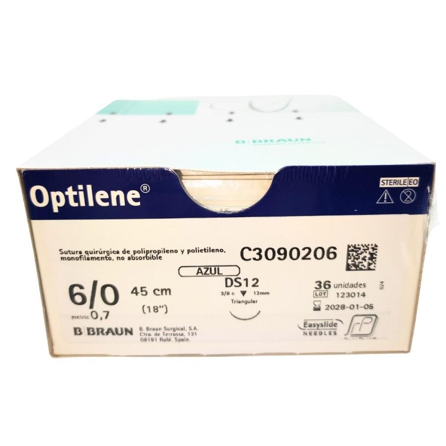 Sutura Optilene 6/0 (0,7) 45CM DS12 (M)  RCP.