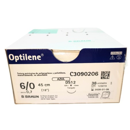 Sutura Optilene 6/0 (0,7) 45CM DS12 (M)  RCP.