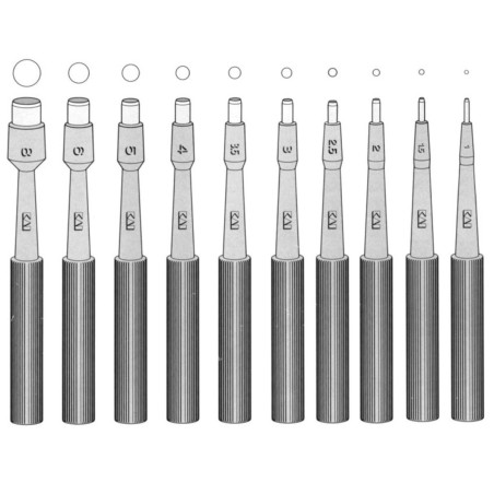 Cureta Dermatológica BIOPSIA-PUNCH KAI. 20 uds.