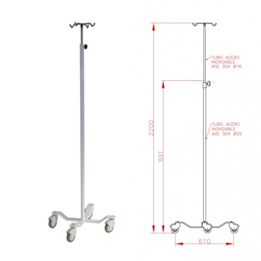 Portasueros Antivuelco. Mayor estabilidad.