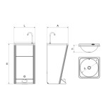 Lavamanos Registrable Portátil Autónomo