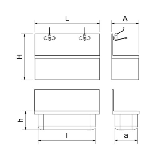 Kit De Conexión A Red De Agua Para Lavamanos Autónomo