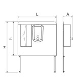 Peto Postizo, Jabonera Inox Y Dispensador De Tissues