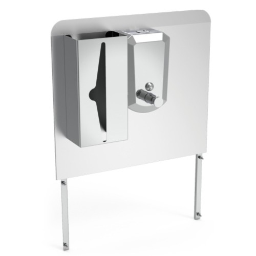 Peto Postizo, Jabonera Inox Y Dispensador De Tissues
