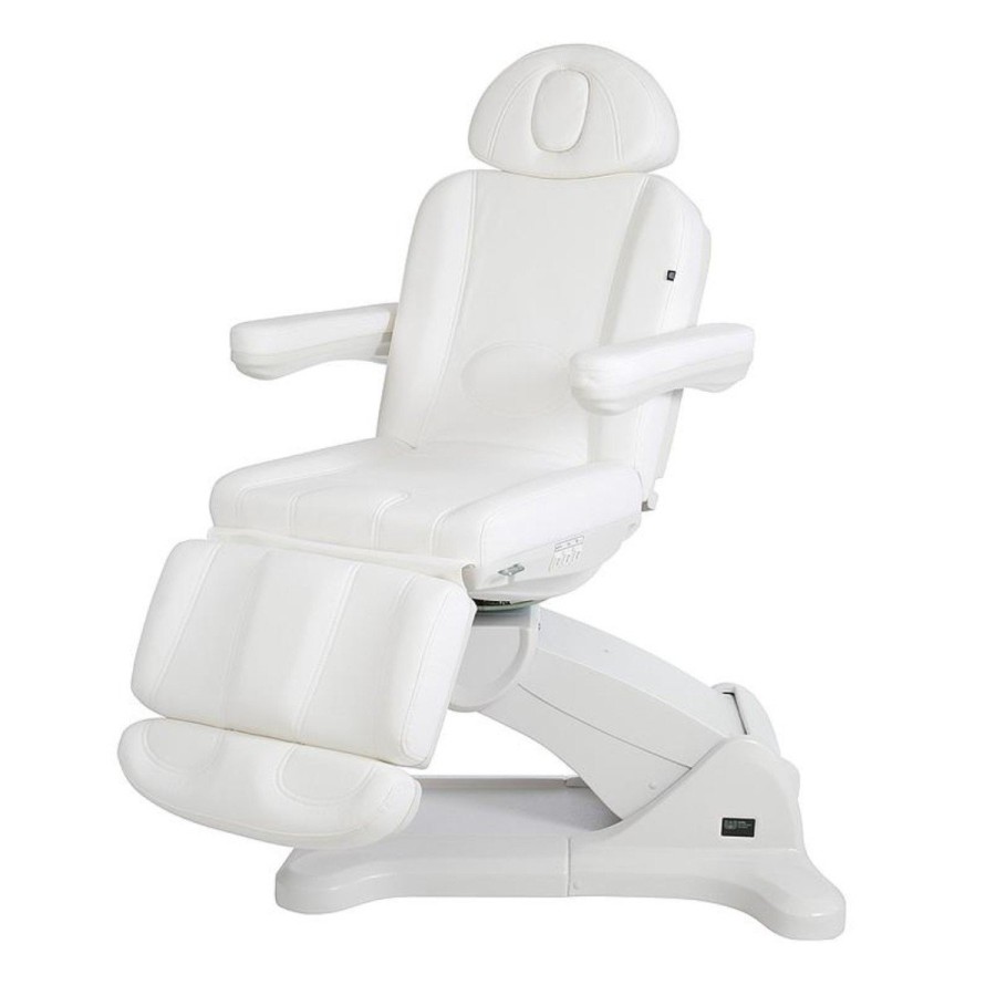 Camilla alta gama eléctrica 3 motores TEMPO Blanco.