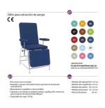 Sillón para extracción de sangre.