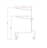 Mesa para Instrumental Mayo de Acero Inoxidable