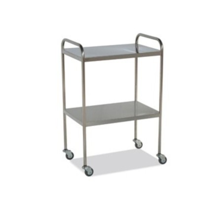 Mesa Auxiliar Inoxidable 2 Lisos. 2 empujadores