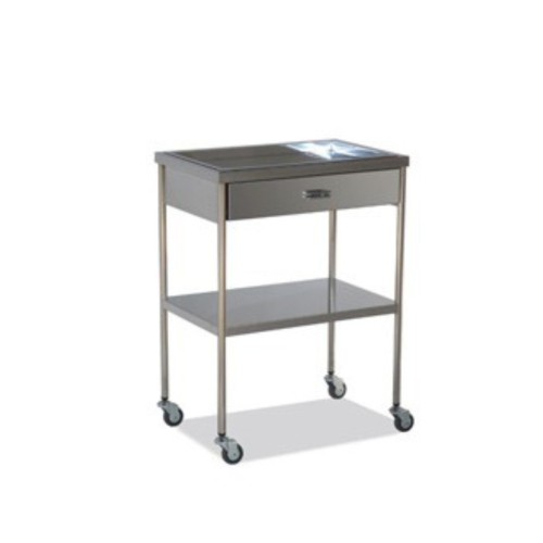 Mesa Auxiliar Inoxidable 1 Cajón Superior Bandeja Extraíble