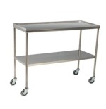 Mesa para Instrumental de acero Inoxidable con Rebordes