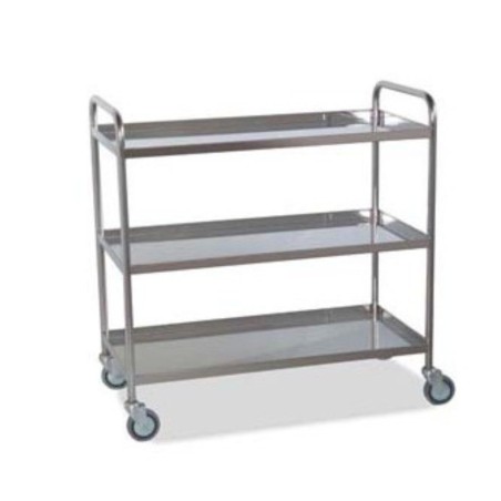 Carro Comidas 3 Estantes Con Reborde