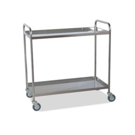 Carro Comidas 2 Estantes Con Reborde. Mobiliario clínico.
