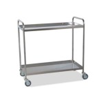 Carro Comidas 2 Estantes Con Reborde. Mobiliario clínico.