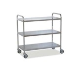 Carro Ropa Limpia 3 Estantes Lisos y Fijos