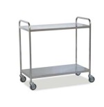 Carro Ropa Limpia 2 Estantes Lisos y Fijos. Mobiliario clínico.