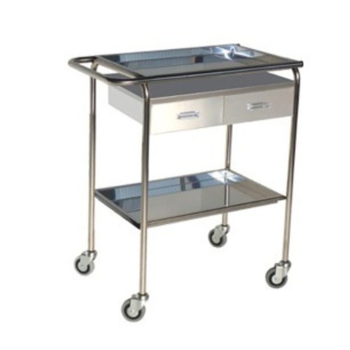 Carro Curas Inoxidable 2 Cajones Sin Cubo Restos y Sin Porta bombonas.