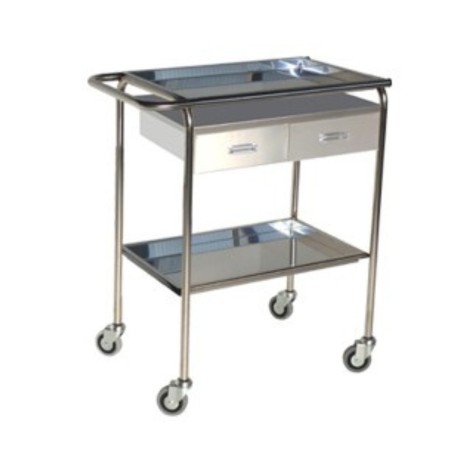 Carro Curas Inoxidable 2 Cajones Sin Cubo Restos y Sin Porta bombonas.