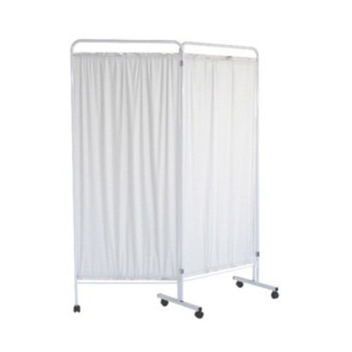 Biombo 2 cuerpos, blanco, acero pintado.