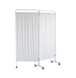 Biombo 2 cuerpos, blanco, acero pintado.